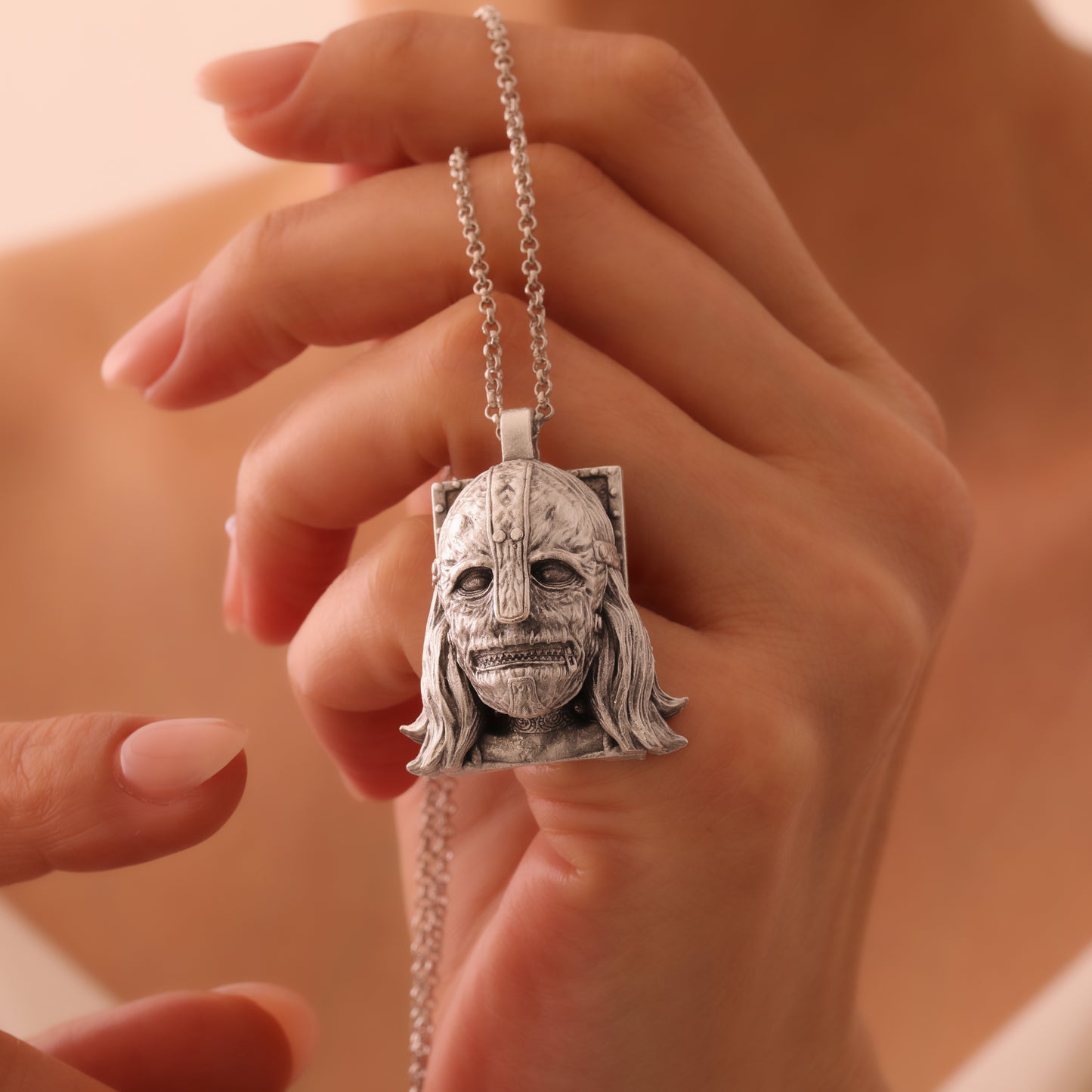 Slipknot Vermilion Silver  Pendant – Hand-Carved, Handcrafted Tribute to the Chaos of Metal