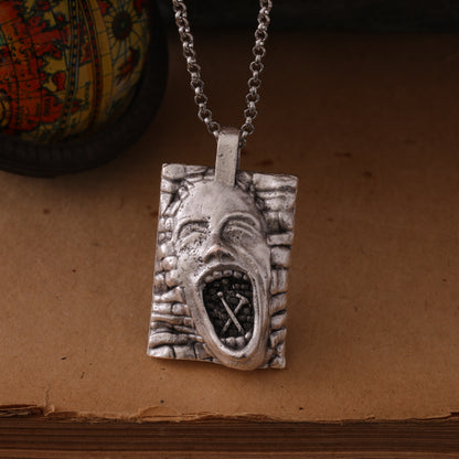 Pink Floyd "The Wall" Silver Pendant – Handcrafted Rock Tribute Jewelry