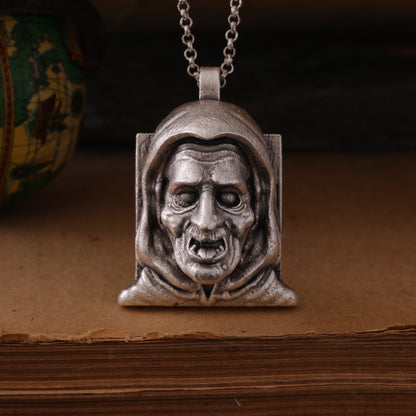 Halloween 3: Season of the Witch Silver Hand-Carved Pendant – A Haunting Tribute to Classic Horror