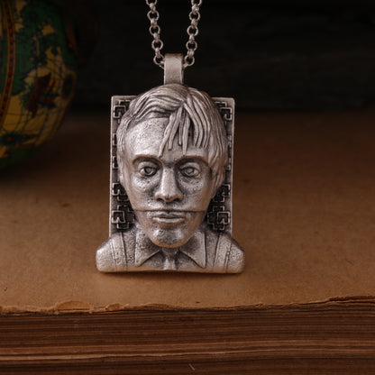 Rammstein Du Hast Silver Pendant – Hand-Carved, Handcrafted Tribute to the Anthem of Industrial Metal