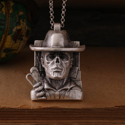 Fallout The Ghoul Silver Pendant – Hand-Carved, Handcrafted Tribute to the Wasteland