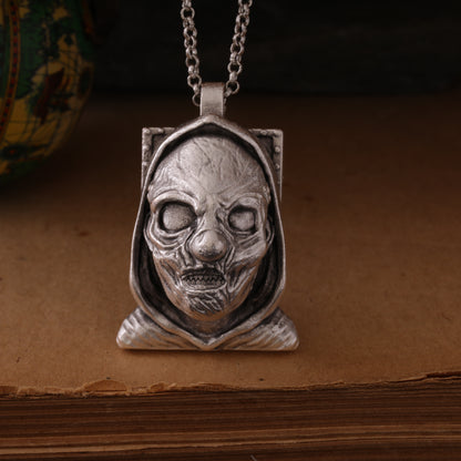 Slipknot Maggot Silver Hand-Carved Pendant – A Tribute to the Heart of the Knot