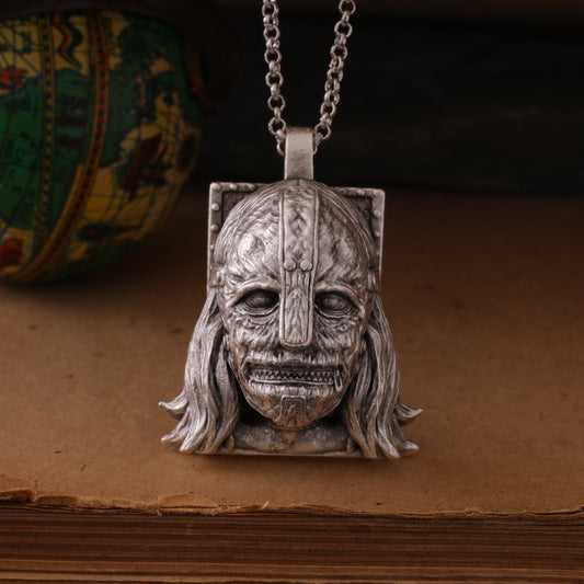 Slipknot Vermilion Silver  Pendant – Hand-Carved, Handcrafted Tribute to the Chaos of Metal