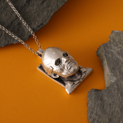 Slipknot 25th Eloy Casagrande Silver Pendant – Hand-Carved, Handcrafted Tribute to the Legendary Drummer