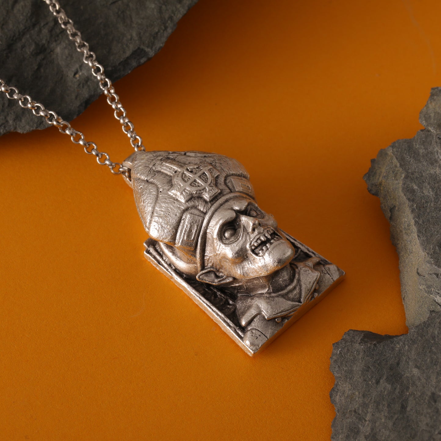 Ghost "If You Have Ghost" Silver Pendant – Hand-Carved, Handcrafted Tribute to the Supernatural