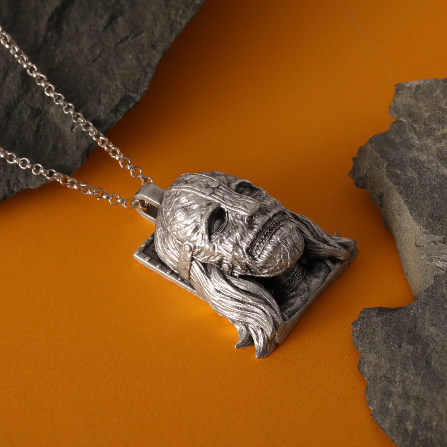 Slipknot Vermilion Silver  Pendant – Hand-Carved, Handcrafted Tribute to the Chaos of Metal