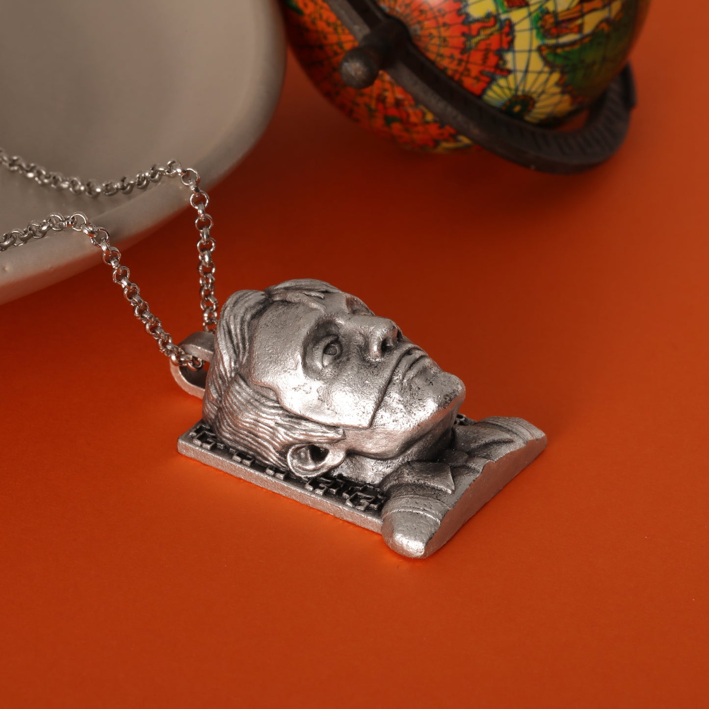 Rammstein Du Hast Silver Pendant – Hand-Carved, Handcrafted Tribute to the Anthem of Industrial Metal