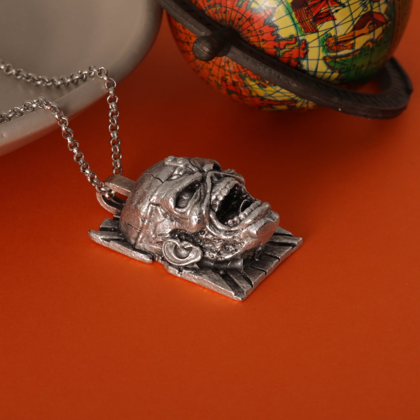 Iron Maiden "The Trooper" Silver Pendant – Hand-Carved, Heavy Metal Tribute